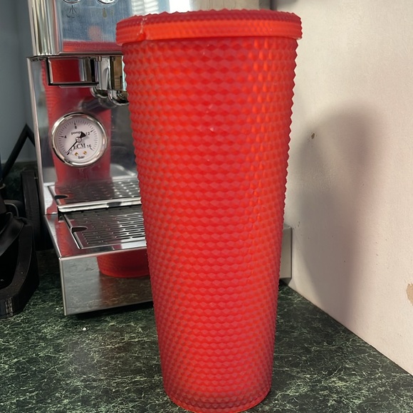 Starbucks Studded Bling Red Cold Cup Tumbler Venti 24oz - Picture 2 of 8